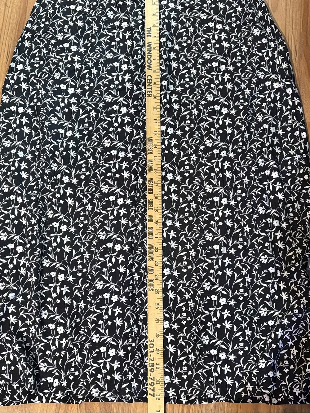 Christopher & Banks Black and White Floral Maxi Skirt - Picture 4 of 5